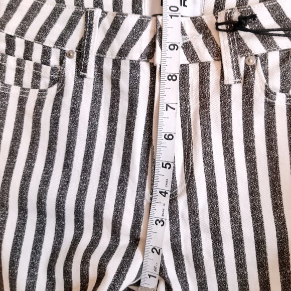 PAIGE NWT Atley Stripe High Rise Ankle Flare Crop SZ 25 - Picture 10 of 10